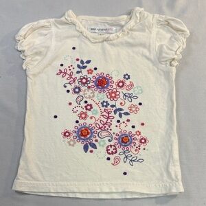 Autograph - Kids Cream Short Sleeve Floral Tee